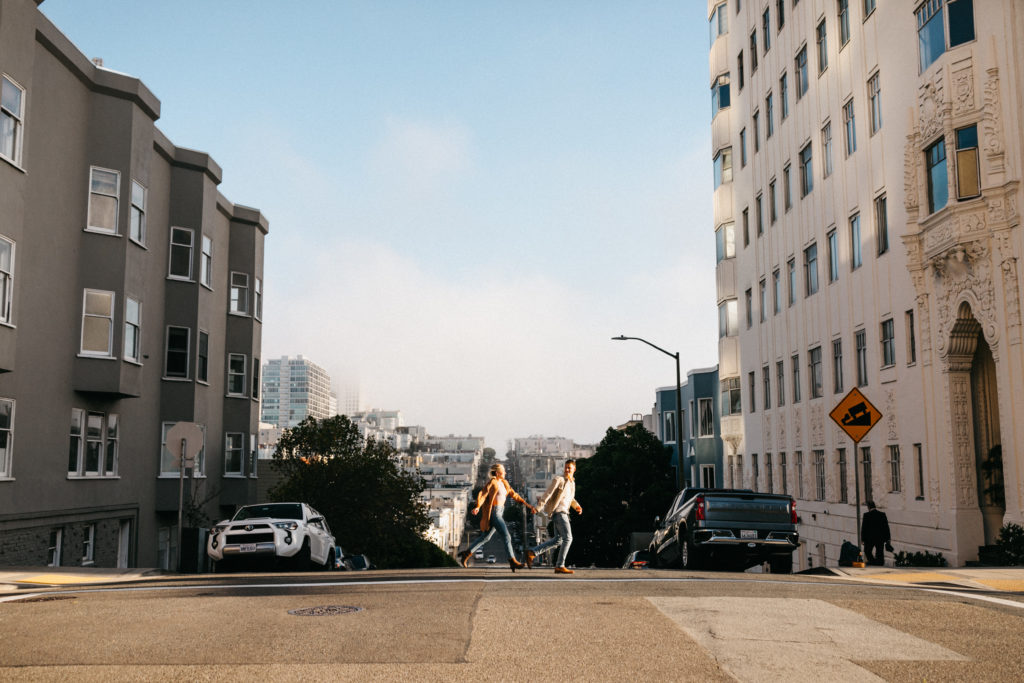 bay area, love, wedding, sonoma county, city, urban, nob hill, russian hill, top san francisco engagement session location